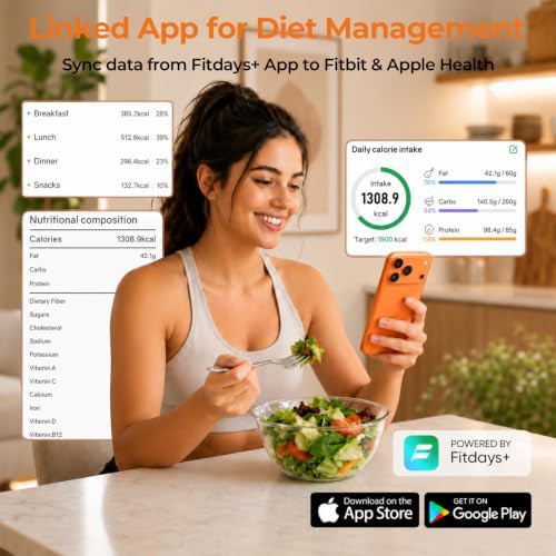 Smart nutrition food scale with color screen — photo 3