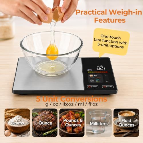 Smart nutrition food scale with color screen — photo 5