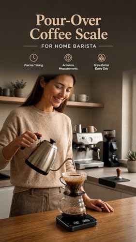 Precision coffee scale with black finish — photo 3