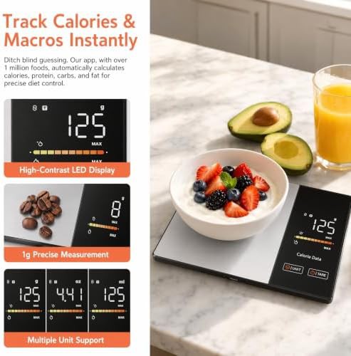 Smart nutrition scale with Bluetooth calorie tracking — photo 3