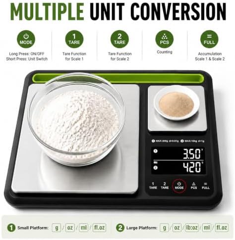Professional dual platform baking and food scale — photo 4