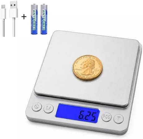 High accuracy rechargeable digital gram scale