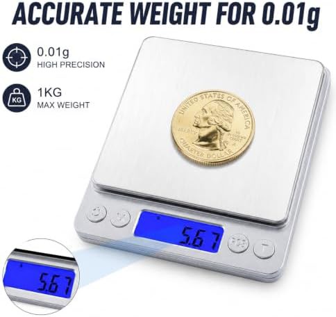 High accuracy rechargeable digital gram scale — photo 3
