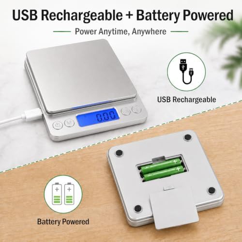 High accuracy rechargeable digital gram scale — photo 4
